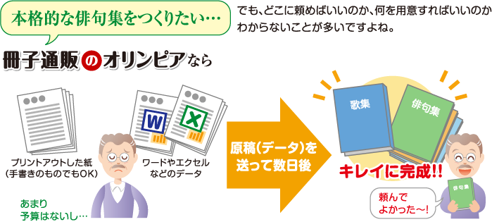 俳句集づくりは私たちにおまかせください!