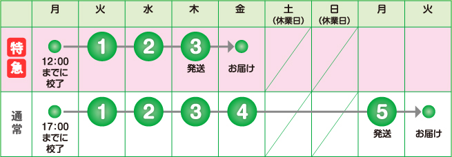 発送イメージ図