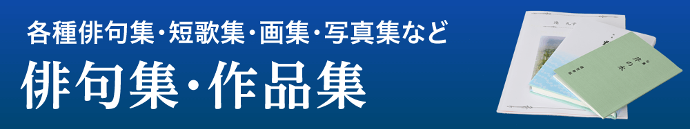 各種俳句集・短歌集・画集・写真集など 俳句集・作品集